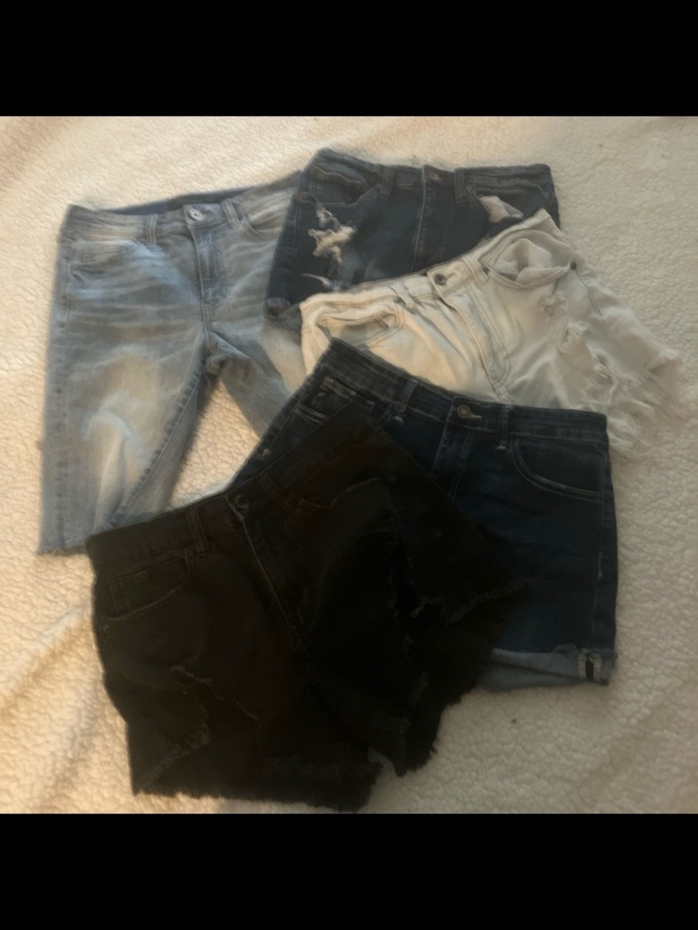 Women's Jean Shorts 5/27 set of 5